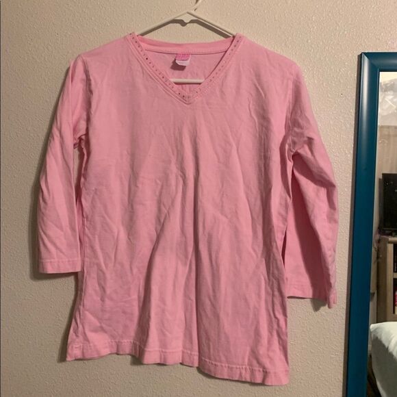 LAT Tops - MEDIUM Pink LAT‎ Long Sleeve Top